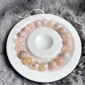 Blossoms agate beaded bracelet